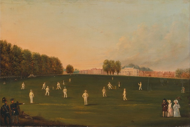 First_Grand_Match_of_Cricket_Played_by_Members_of_the_Royal_Amateur_Society_on_Hampton_Court_Green,_..._-_Google_Art_Project
