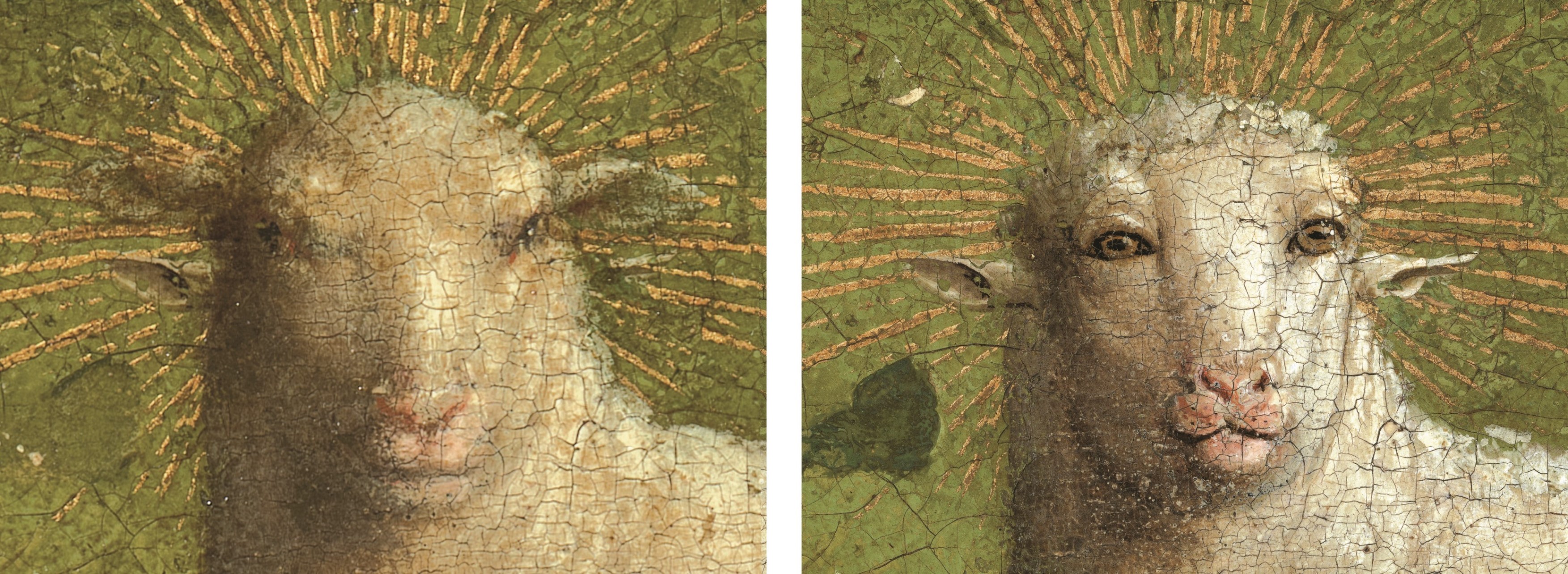 Van Eycks’ original lamb uncovered on Ghent Altarpiece