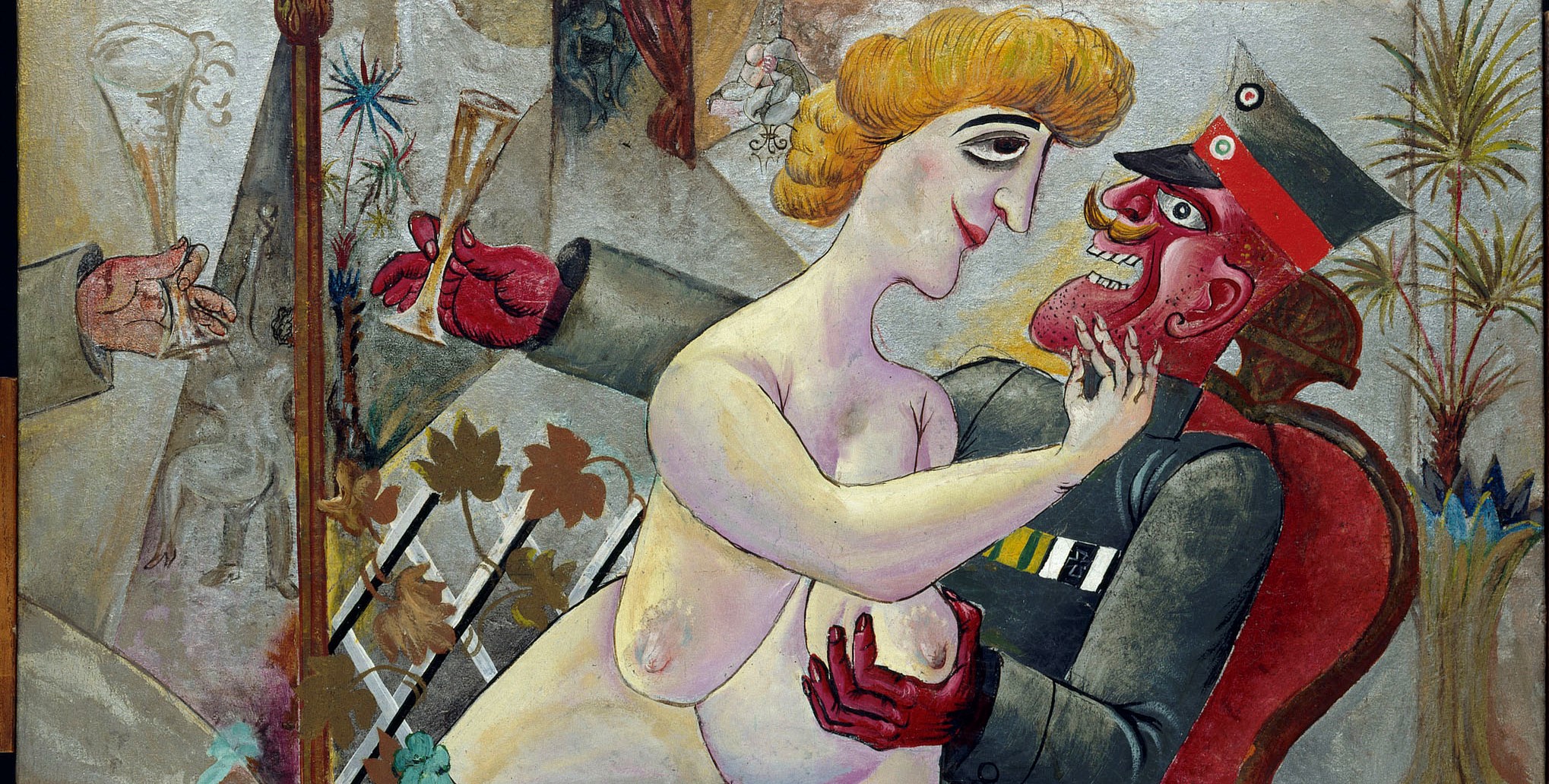 Otto Dix's ‘Memories of the mirrors room in Brussels’ 