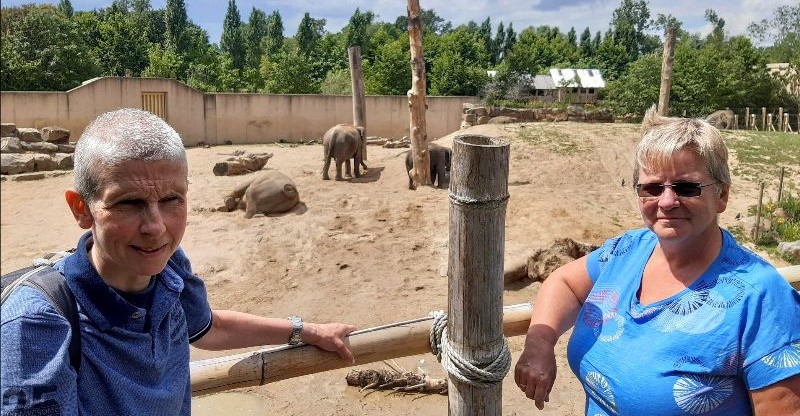 Visiting an animal park as part of Circuit Sortie