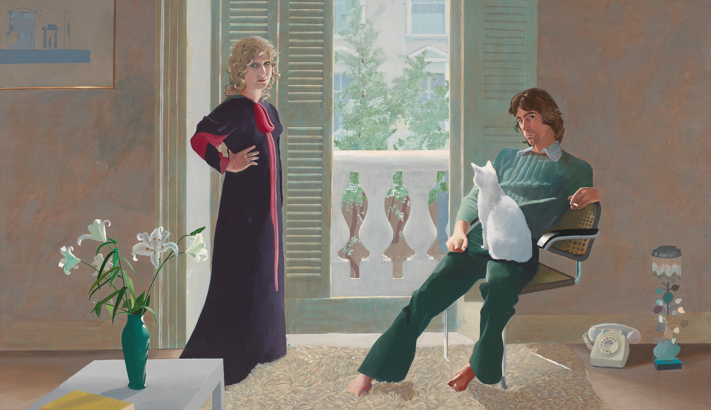 David Hockney’s ‘Mr and Mrs Clark and Percy’, 1970-1971
