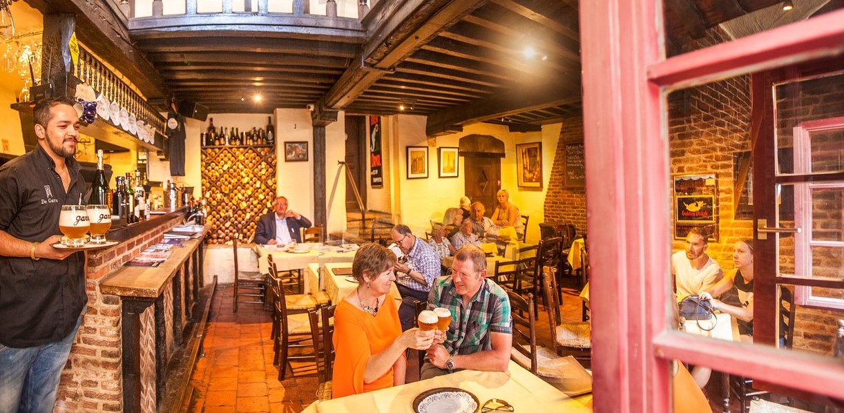 Interior of De Garre bar in Bruges