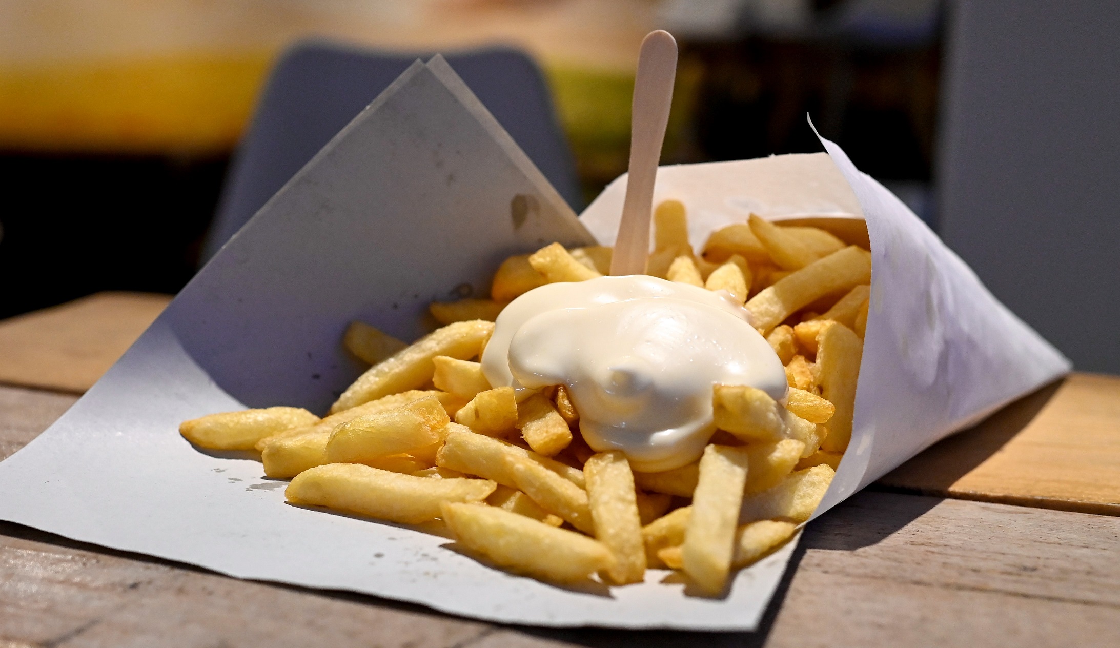 Fries in Belgian friture