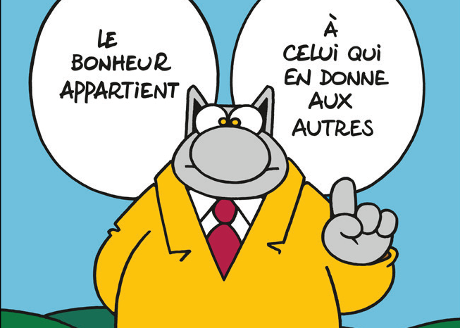 A cartoon panel of Le Chat