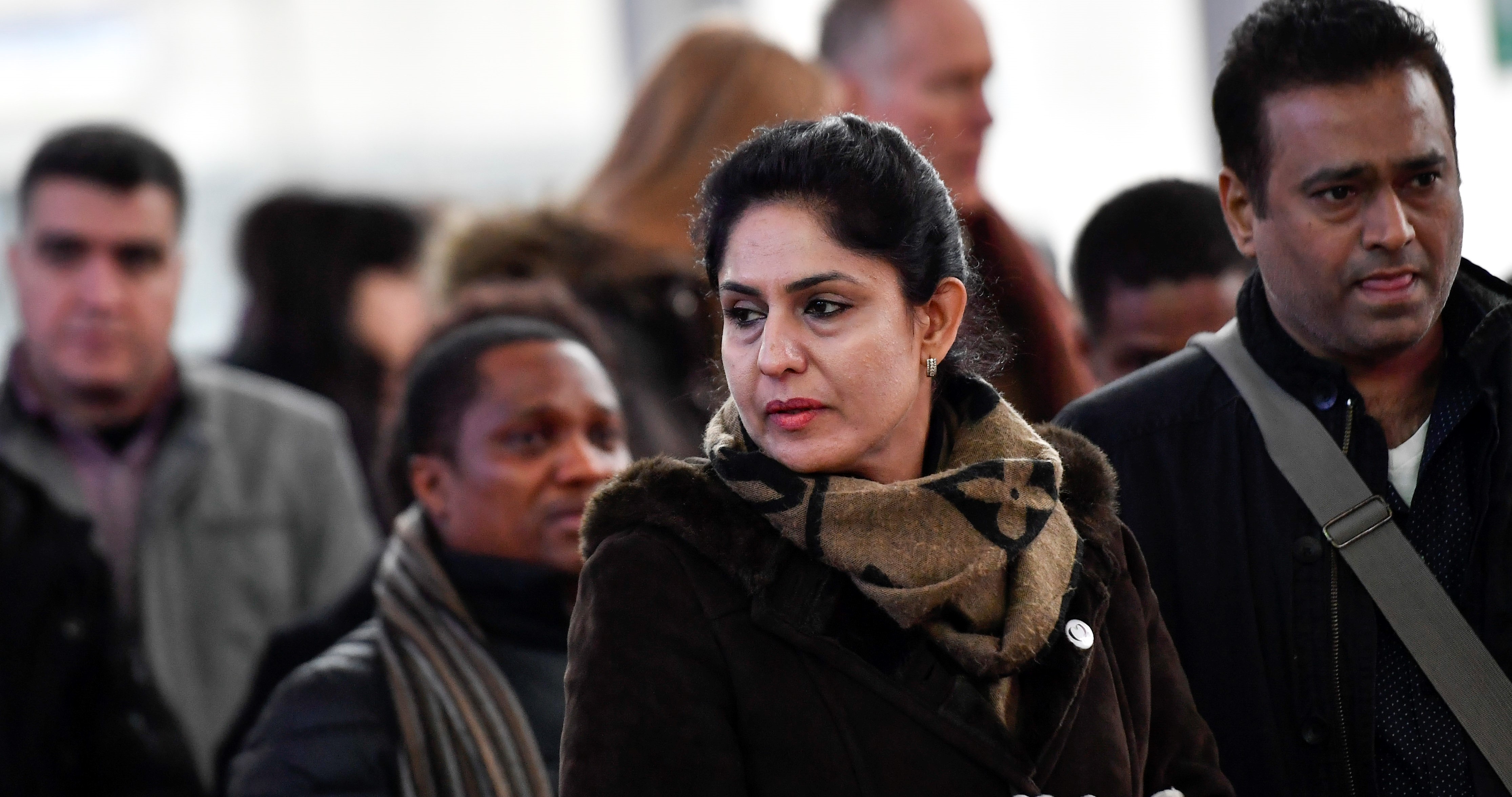 Nidhi Chaphekar and her husband at the 2018 memorial service at Brussels Airport