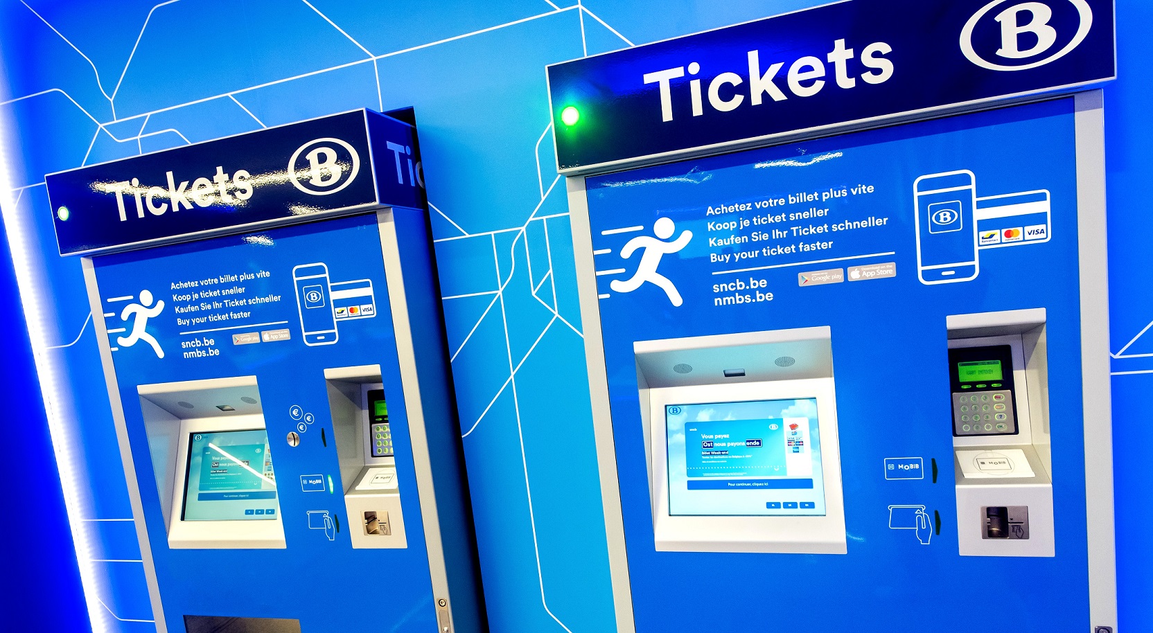 SNCB ticket machines