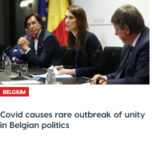 Covid causes rare outbreak of unity in Belgian politics