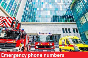 Emergency phone numbers