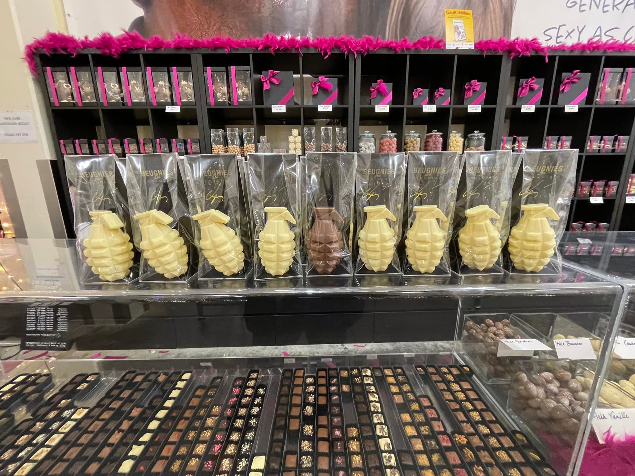 Choclate hand grenades Beugnies Les Chocolats