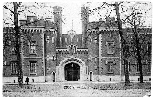 Carte postale de la prison de Mons - Début 20ième - Collection des Montois Cayaux