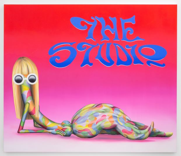 Emily Mae Smith, The Studio, Odalisque (2016), courtesy of the artist and private collection London, UK, photo © Max Slaven