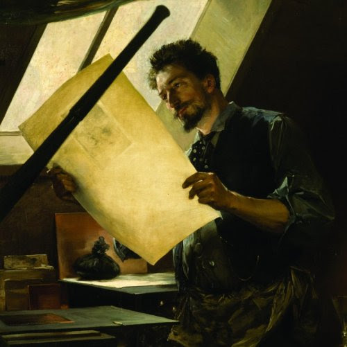 Felicien Rops dans son Atelier, Paul Mathey 1988 (c) Musee d'Orsay