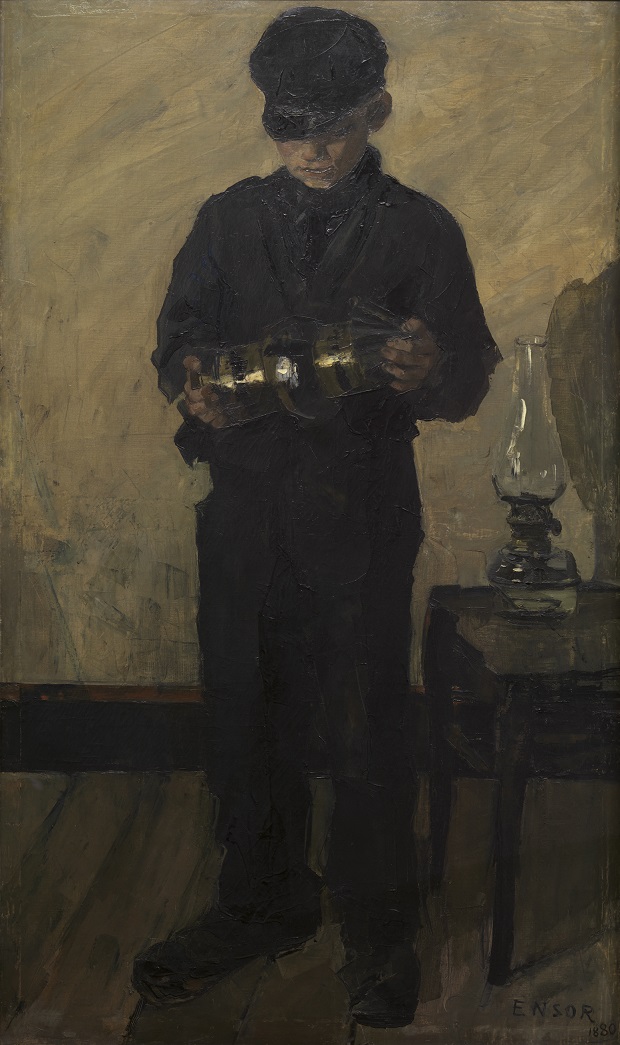James Ensor, Le Lampiste, 1880. Huile sur toile, 151,5 x 91 cm. MRBAB, inv. 3294 ┬⌐ Photo d_art Speltdoorn Fils