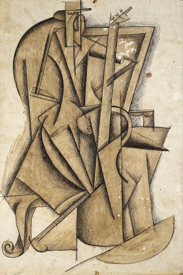 Marko Epshtein, Cellist (ca. 1920), National Art Museum of Ukraine, inv. Грс-9373