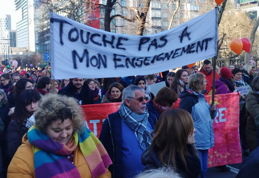 'Robbed of their future': Protestors condemn cuts to Francophone ...