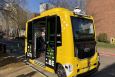 The first autonomous shuttle will run next week in Louvain-la-Neuve. (© Stephanie Vandreck - RTBF)