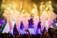 Fireworks pictured during the live set of Martin Solveig on the Lotus stage during the first day of the second weekend of the Tomorrowland music festival, Friday 26 July 2019. (BELGA PHOTO DAVID PINTENS)