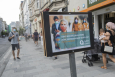 Illustration picture shows signs requiring people to wear facemasks at Chaussée d'Ixelles - Elsensesteenweg, Brussels, Wednesday 12 August 2020. (BELGA PHOTO PAUL-HENRI VERLOOY)