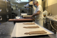 Pastry chef Serge Goossens prepares a 'speculoos', spiced shortcrust biscuit, Friday 04 December 2020. The Brussels' government recognizes 'speculoos' as Brussels' heritage. (BELGA PHOTO NILS QUINTELIER)