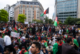 Illustration picture shows a protest of Afghans in the city center of Brussels, Wednesday 18 August 2021. (BELGA PHOTO JULIETTE BRUYNSEELS)
