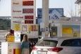 Petrol station in Brussels showing diesel prices at over €2 litre (c) Belga