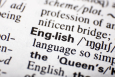 Illustration picture shows the word English in the Oxford English dictionary. (BELGA PHOTO SISKA GREMMELPREZ)