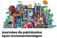 The brochure design for the Journées du Patrimoine/Open Monumentendagen in Brussels, 2020. (©urban.brussels)