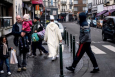 Residents of Molenbeek, Brussels, go about their daily lives (BELGA IMAGE) Residents of Molenbeek, Brussels, go about their daily lives (BELGA IMAGE)