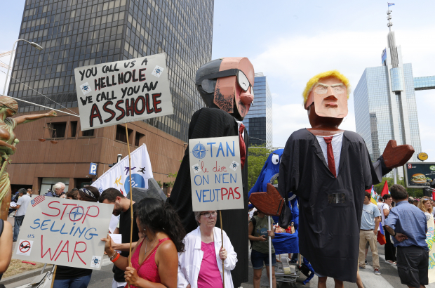 Trump protest Trump protest