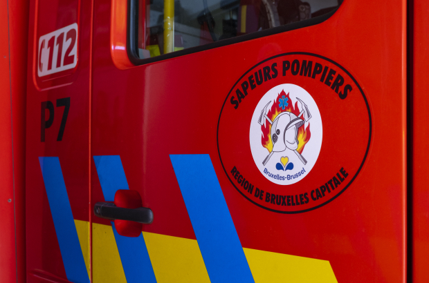 Illustration picture shows a logo of the Brussels Capitale fire zone Ixelles / Elsene, Brussels, Monday 15 June 2020. (BELGA PHOTO PAUL-HENRI VERLOOY) Illustration picture shows a logo of the Brussels Capitale fire zone Ixelles / Elsene, Brussels, Monday 15 June 2020. (BELGA PHOTO PAUL-HENRI VERLOOY)