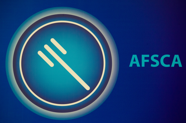 FASFC - FAVV - AFSCA logo pictured during a press conference of the Federal Agency for the Safety of the Food Chain (FASFC - FAVV - AFSCA) to present the year results, Friday 03 July 2020 in Brussels. (BELGA PHOTO NICOLAS MAETERLINCK)