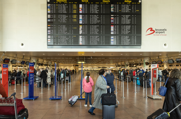 Illustration picture shows the departure hall of Brussels airport in Zaventem. (BELGA PHOTO JAMES ARTHUR GEKIERE)