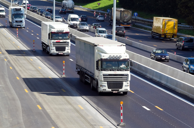 BRUSSELS, BELGIUM: Illustration picture shows traffic on the highway E40 near Zaventem to Leuven, (BELGA PHOTO JULIEN WARNAND)