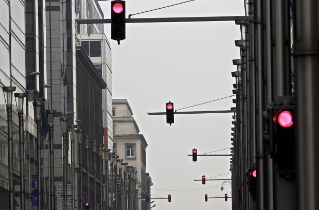 Traffic lights Brussels - Belga