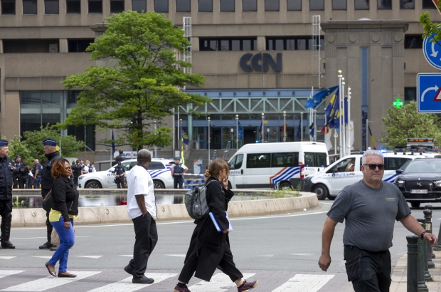 People pictured outside the Brussels North station (Noordstation - Gare du Nord), Monday 27 May 2019. (BELGA PHOTO HATIM KAGHAT) People pictured outside the Brussels North station (Noordstation - Gare du Nord), Monday 27 May 2019. (BELGA PHOTO HATIM KAGHAT)