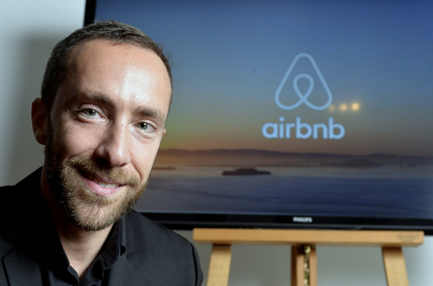 BRUSSELS, BELGIUM: General manager of Airbnb Belgium Philippe Coulon pictured during the presentation of a research study about the growth of Airbnb in Belgium, Wednesday 04 November 2015, in Brussels. (BELGA PHOTO ERIC LALMAND)