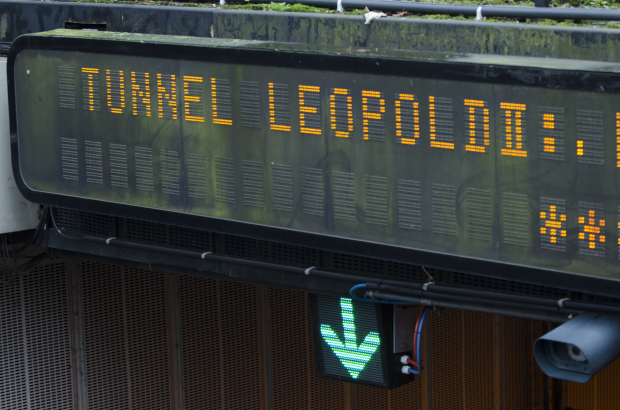 Illustration picture shows the Leopold II tunnel. (BELGA PHOTO VICTORIA DESSART)