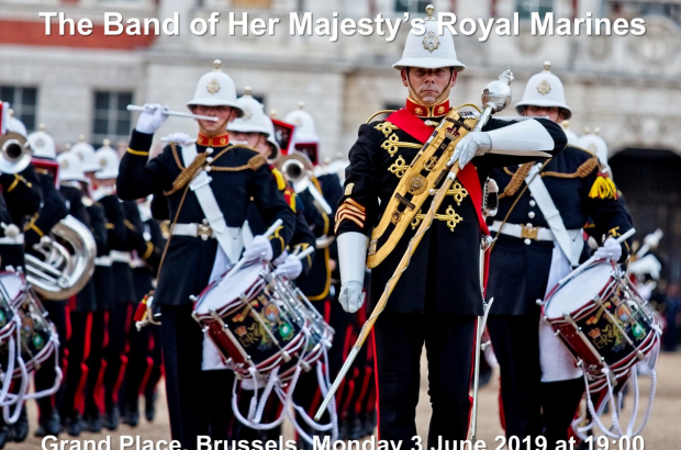 Royal Marines Band, Plymouth, Grand Place 3 June
