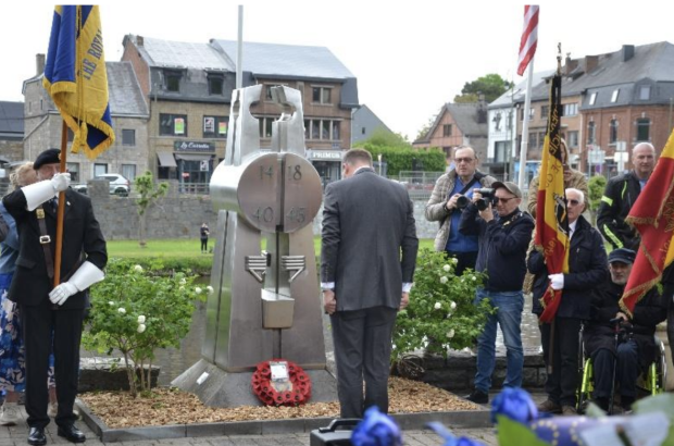 Royal British Legion Brussels commemoration ceremony Hotton Wallonia Belgium