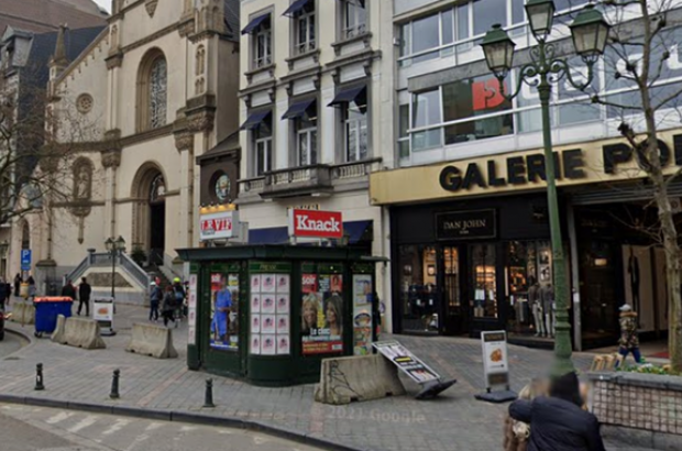 The newsstand on Avenue de la Toison d’Or, Brussels © Google Streetview The newsstand on Avenue de la Toison d’Or, Brussels © Google Streetview