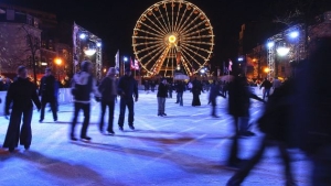 Brussels - Christmas market ice rink - Belga