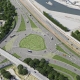 An artist's impression of the turbo traffic square in Ghent (De Werkvennootschap)