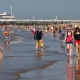 People enjoy the summer weather is Ostend, Belgium (BELGA PHOTO KURT DESPLENTER)