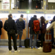Illustration picture shows people buying their tickets from a machine at Brussels-South (Brussel-Zuid - Bruxelles-Midi) railway station. The new geolocated ticketing service could help to ease congestion in stations and improve travellers’ comfort. (BELGA PHOTO NICOLAS MAETERLINCK)