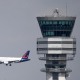 Illustration picture shows the Skeyes control tower at Brussels International Airport, Zaventem. (BELGA PHOTO YORICK JANSENS)