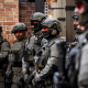 Illustration picture shows masked and equipped members of the Special Forces team of the federal police, in Brussels (BELGA PHOTO DIRK WAEM)
