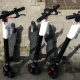 Illustration picture shows scooters of the electric scooter sharing system 'Bird'. (BELGA PHOTO DIRK WAEM)