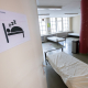 Illustration picture taken during the installation of 18 places for homeless people who might have a corona infection, organised by Samusocial in Brussels, Friday 20 March 2020. (BELGA PHOTO BENOIT DOPPAGNE)