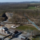 Illustration shows an aerial view by drone, of The Adventure Valley Parc near the city of Durbuy, Wednesday 01 April 2020. (BELGA PHOTO ERIC LALMAND)