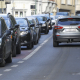 Illustration picture shows traffic jam near the Leopold II road tunnel, in Brussels, Monday 27 April 2020. (BELGA PHOTO THIERRY ROGE)